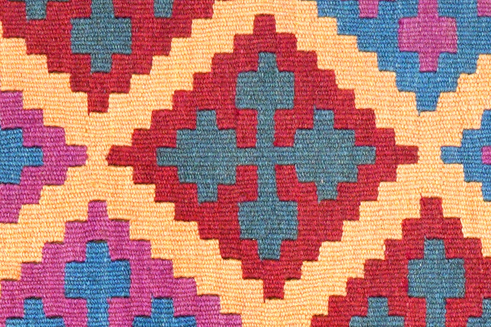 Kelim Gashgai — Handgefertigt, 89x67 cm, Bunt, 100% Virgin Wool | View 6