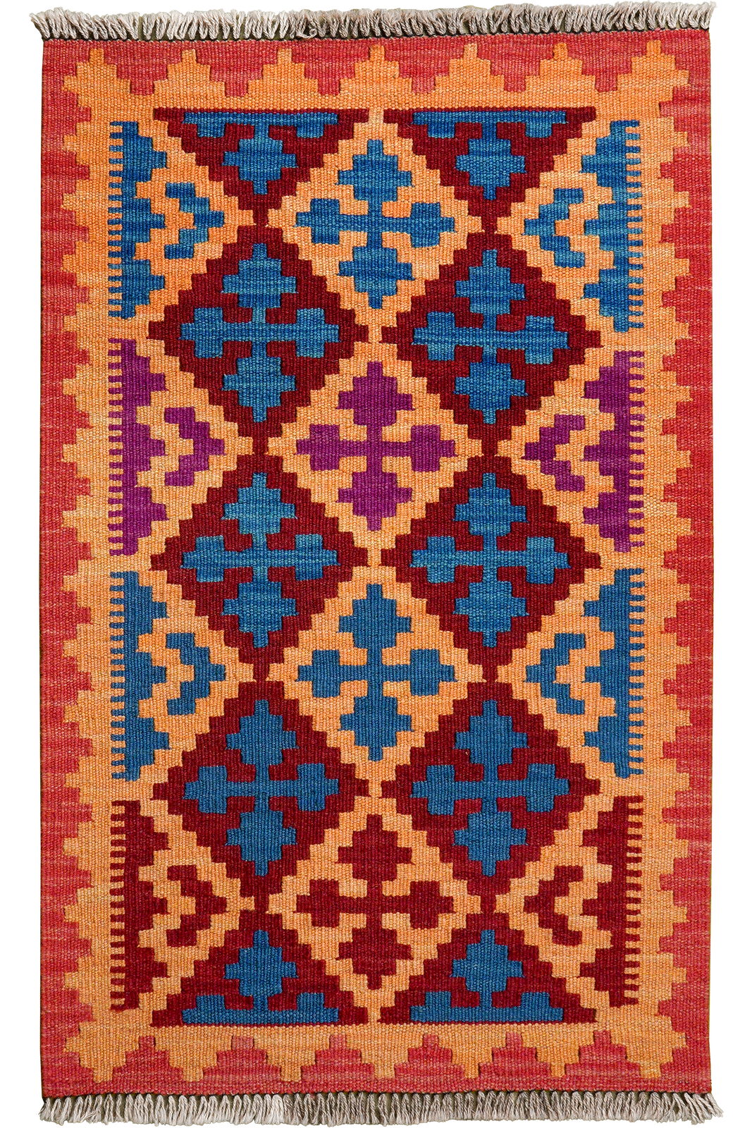 Kelim Gashgai — Handmade, 62x101 cm, Multicolor, 100% Virgin Wool | Main view