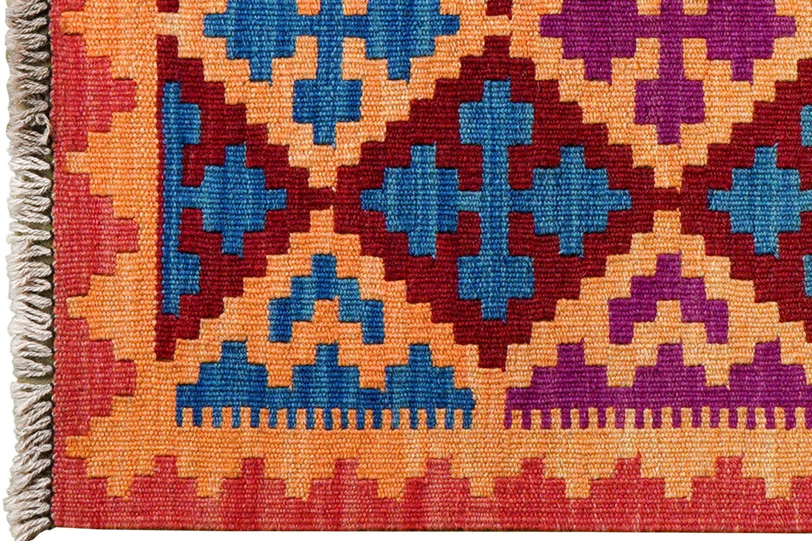 Kelim Gashgai — Handmade, 62x101 cm, Multicolor, 100% Virgin Wool | View 3