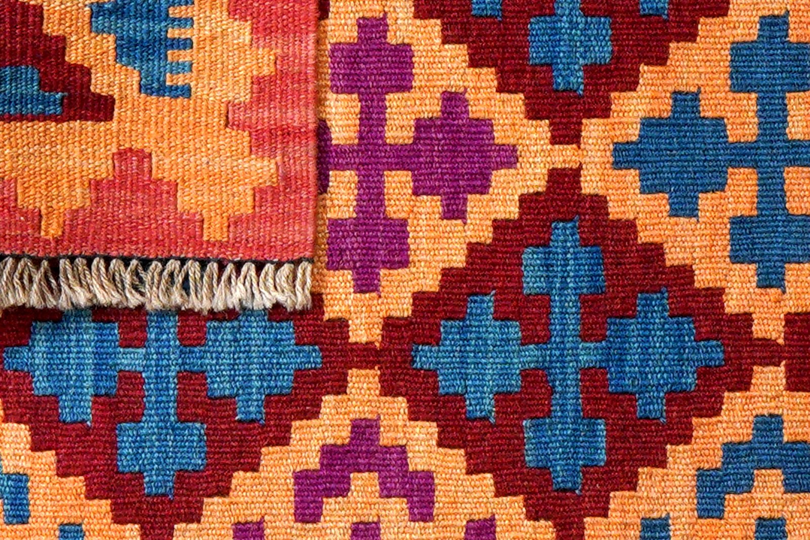 Kelim Gashgai — Handmade, 62x101 cm, Multicolor, 100% Virgin Wool | View 6