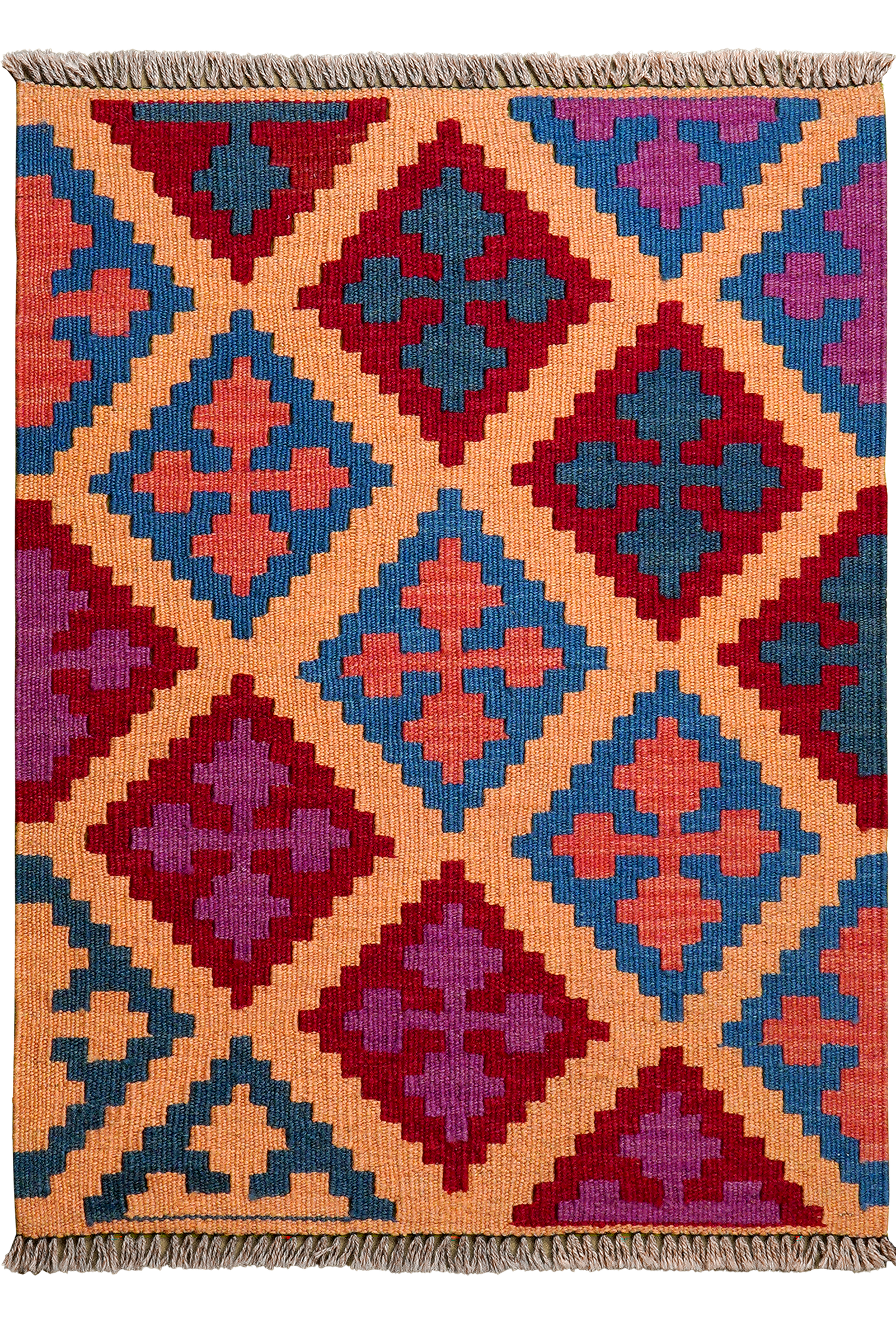 Kelim Gashgai — Handmade, 63x83 cm, Multicolor, 100% Virgin Wool | Main view