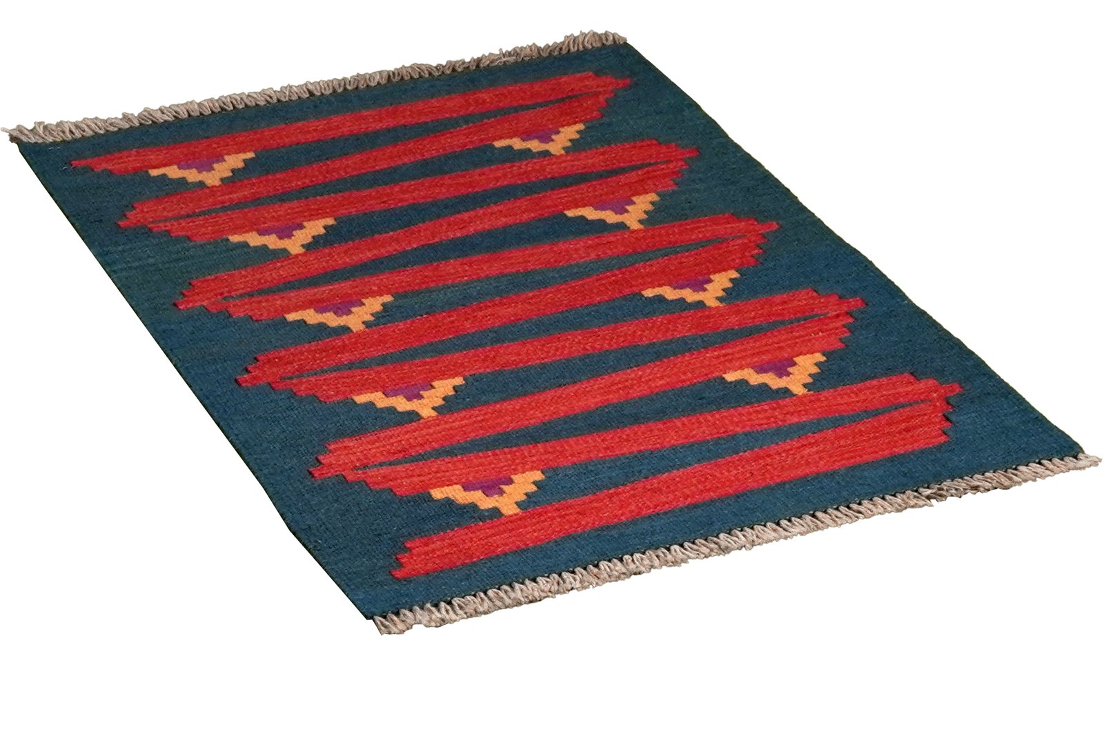 Kelim Gashgai — Handmade, 60x87 cm, Multicolor, 100% Virgin Wool | View 4