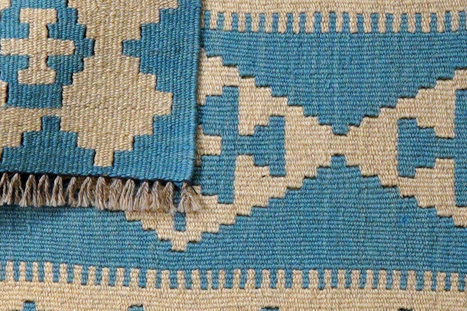 Kelim Gashgai — Handmade, 61x93 cm, Beige, 100% Virgin Wool | View 6