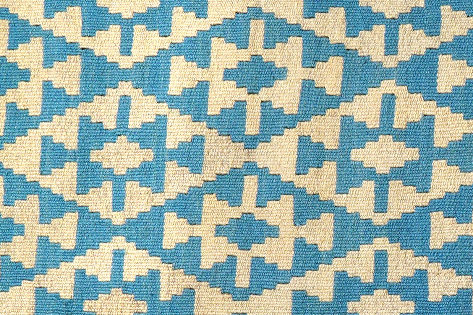 Kelim Gashgai — Handmade, 103x143 cm, Blue, 100% Virgin Wool | View 5