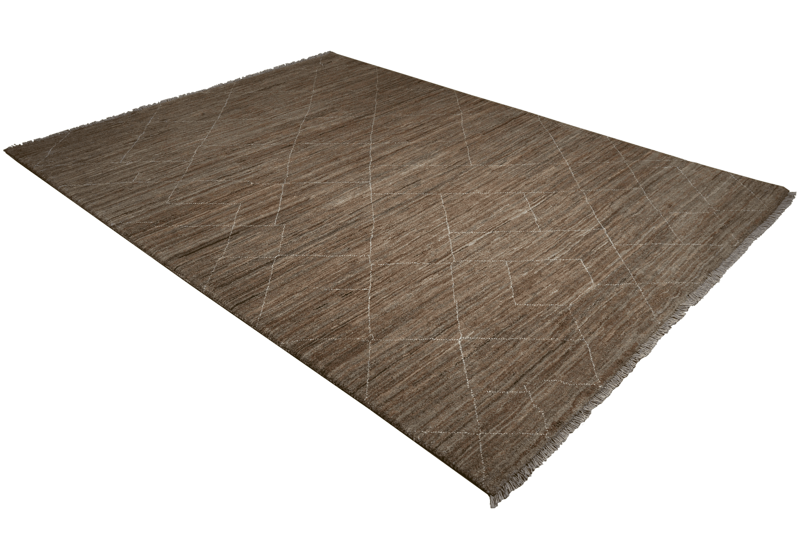 Gabbeh Basi — Hand-knotted, 207x289 cm, Brown, 100% Virgin Wool | View 4