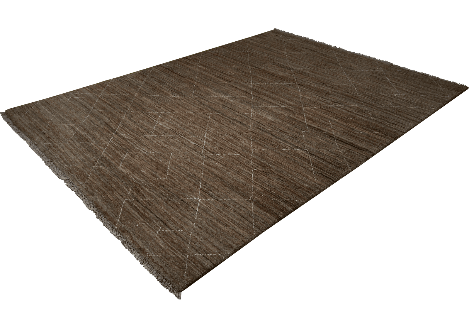 Gabbeh Basi — Hand-knotted, 207x289 cm, Brown, 100% Virgin Wool | View 5