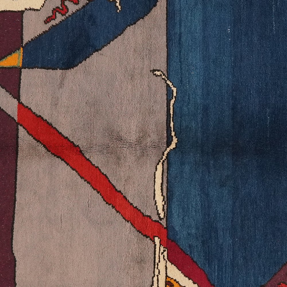Konya — Hand-knotted, 143x196 cm, Blue, 100% Virgin Wool | View 4