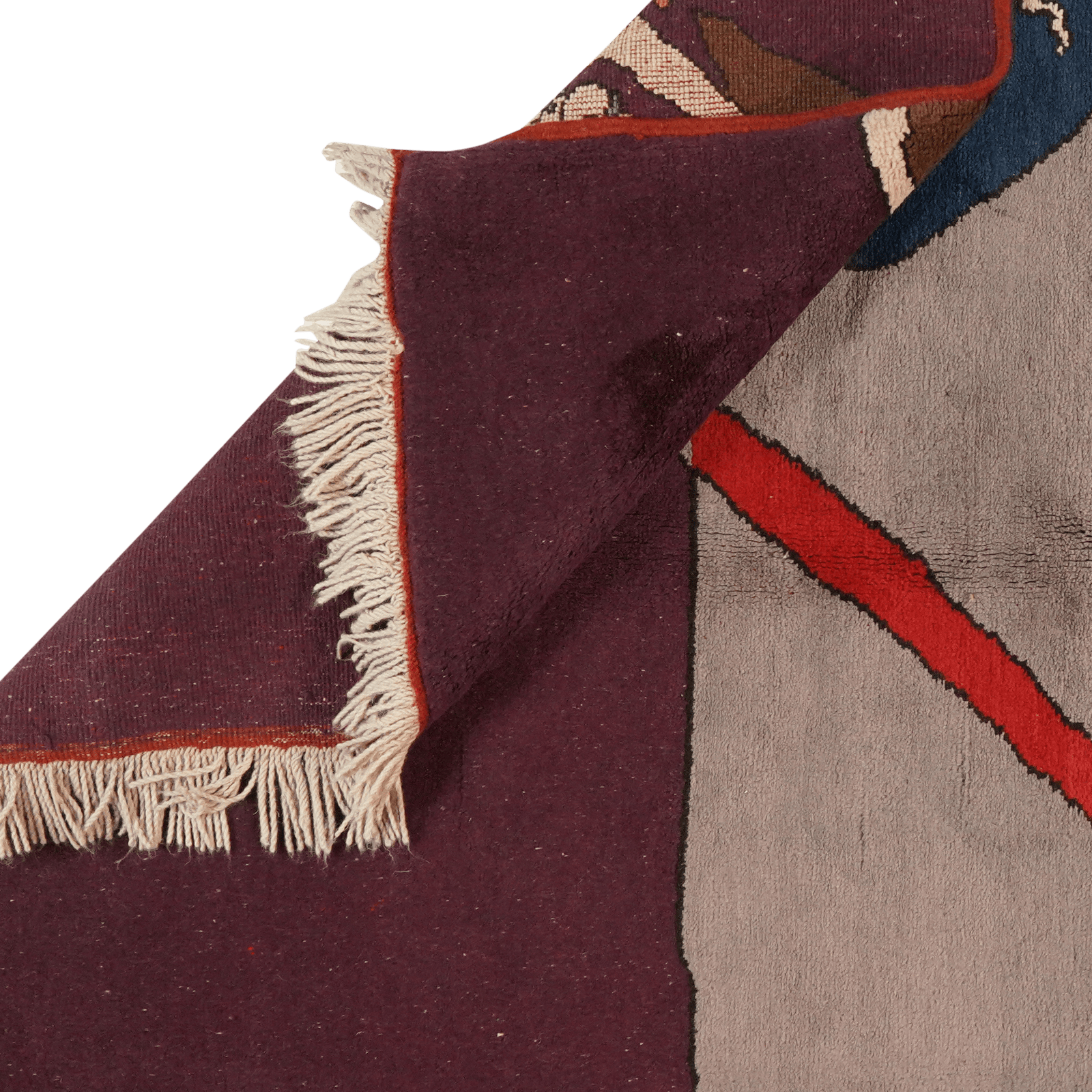 Konya — Hand-knotted, 143x196 cm, Blue, 100% Virgin Wool | View 6
