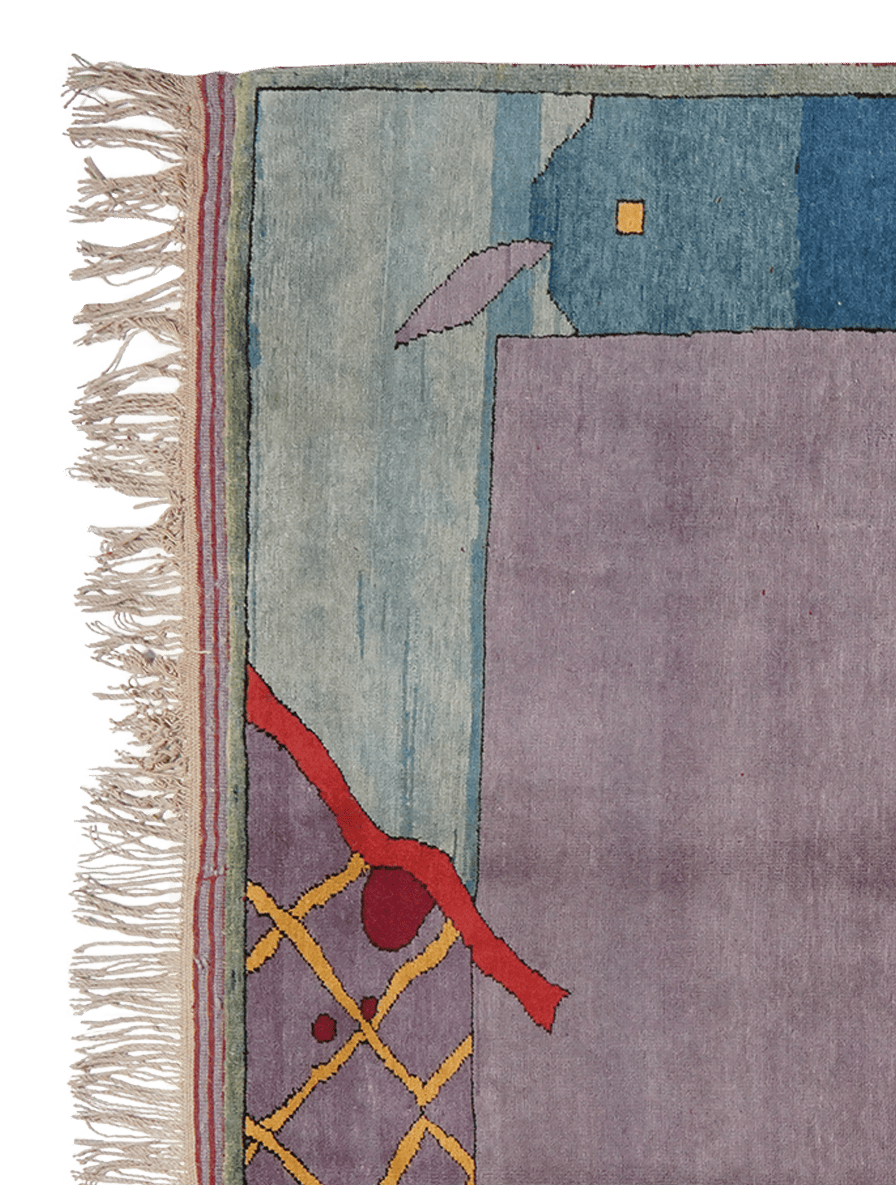 Konya — Hand-knotted, 185x232 cm, Violett, 100% Virgin Wool | View 3