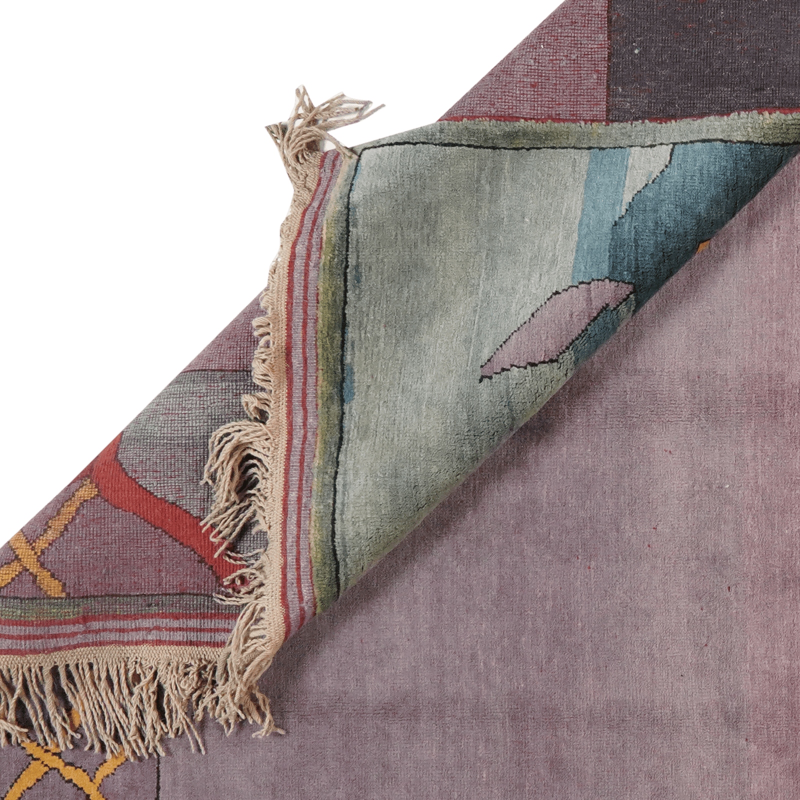 Konya — Hand-knotted, 185x232 cm, Violett, 100% Virgin Wool | View 6