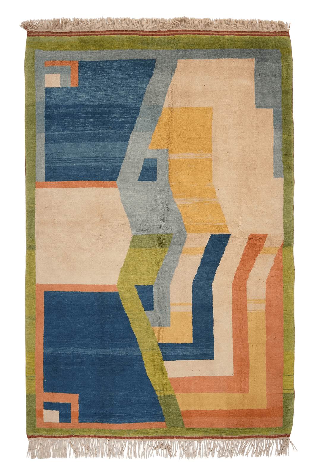 Konya — Hand-knotted, 145x215 cm, Beige, 100% Virgin Wool | Main view