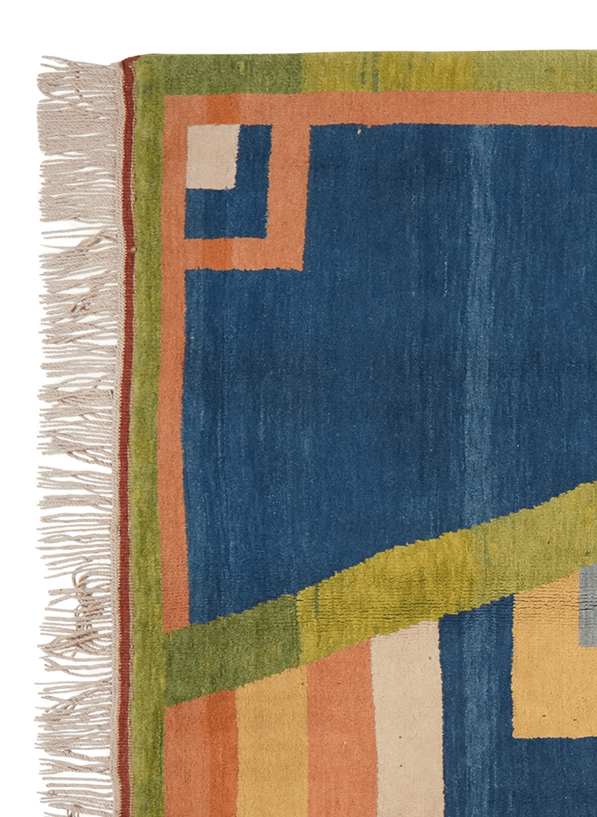 Konya — Hand-knotted, 145x215 cm, Beige, 100% Virgin Wool | View 3