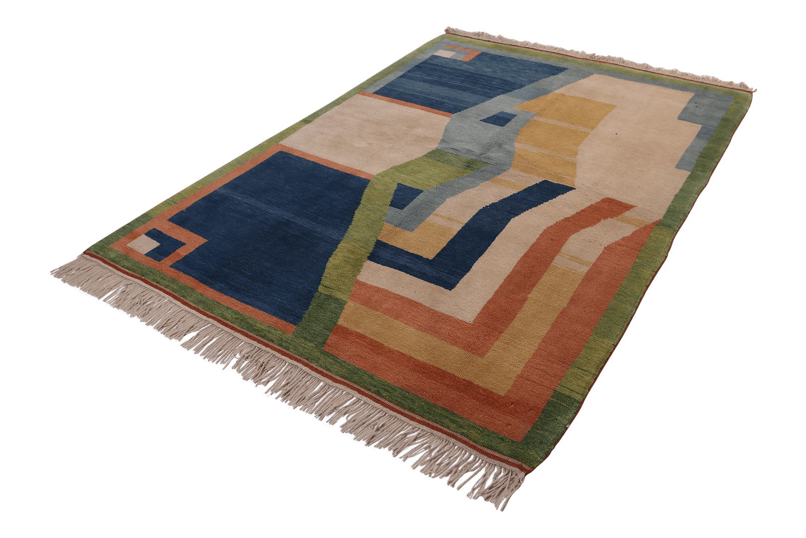 Konya — Hand-knotted, 145x215 cm, Beige, 100% Virgin Wool | View 5