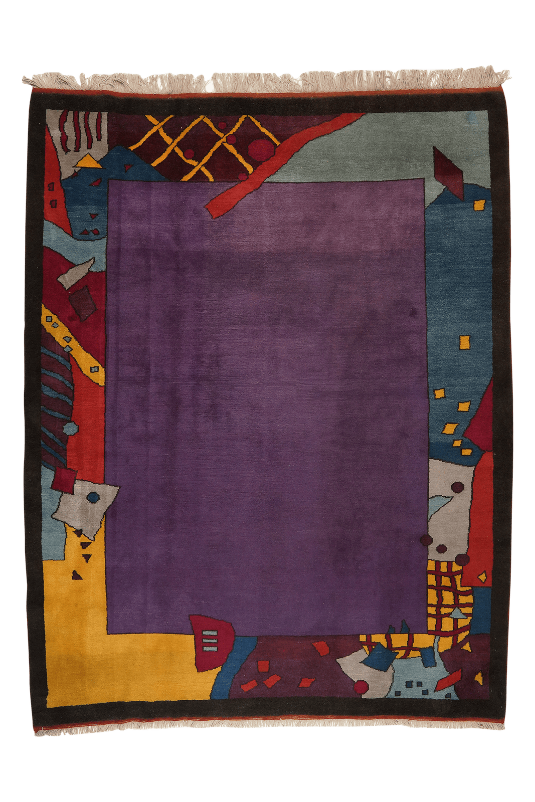 Konya — Hand-knotted, 208x273 cm, Violett, 100% Virgin Wool | Main view