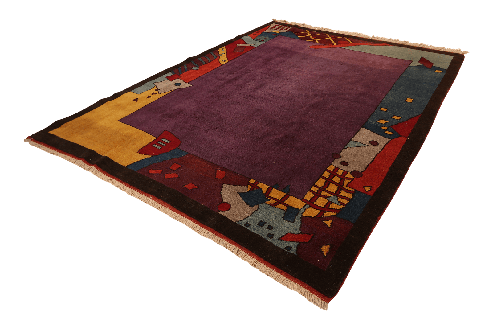 Konya — Hand-knotted, 208x273 cm, Violett, 100% Virgin Wool | View 5
