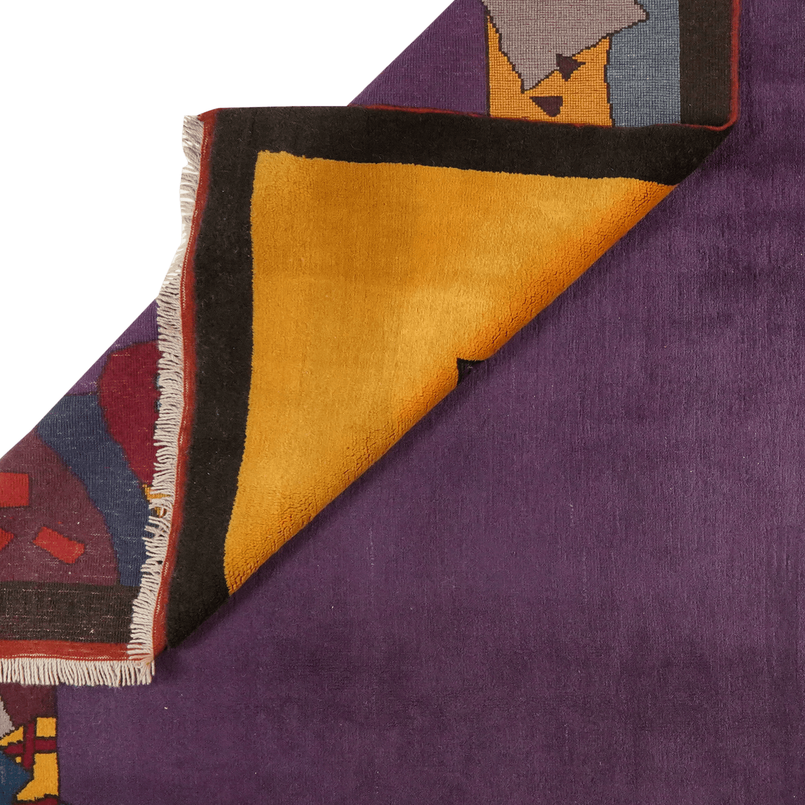Konya — Hand-knotted, 208x273 cm, Violett, 100% Virgin Wool | View 6