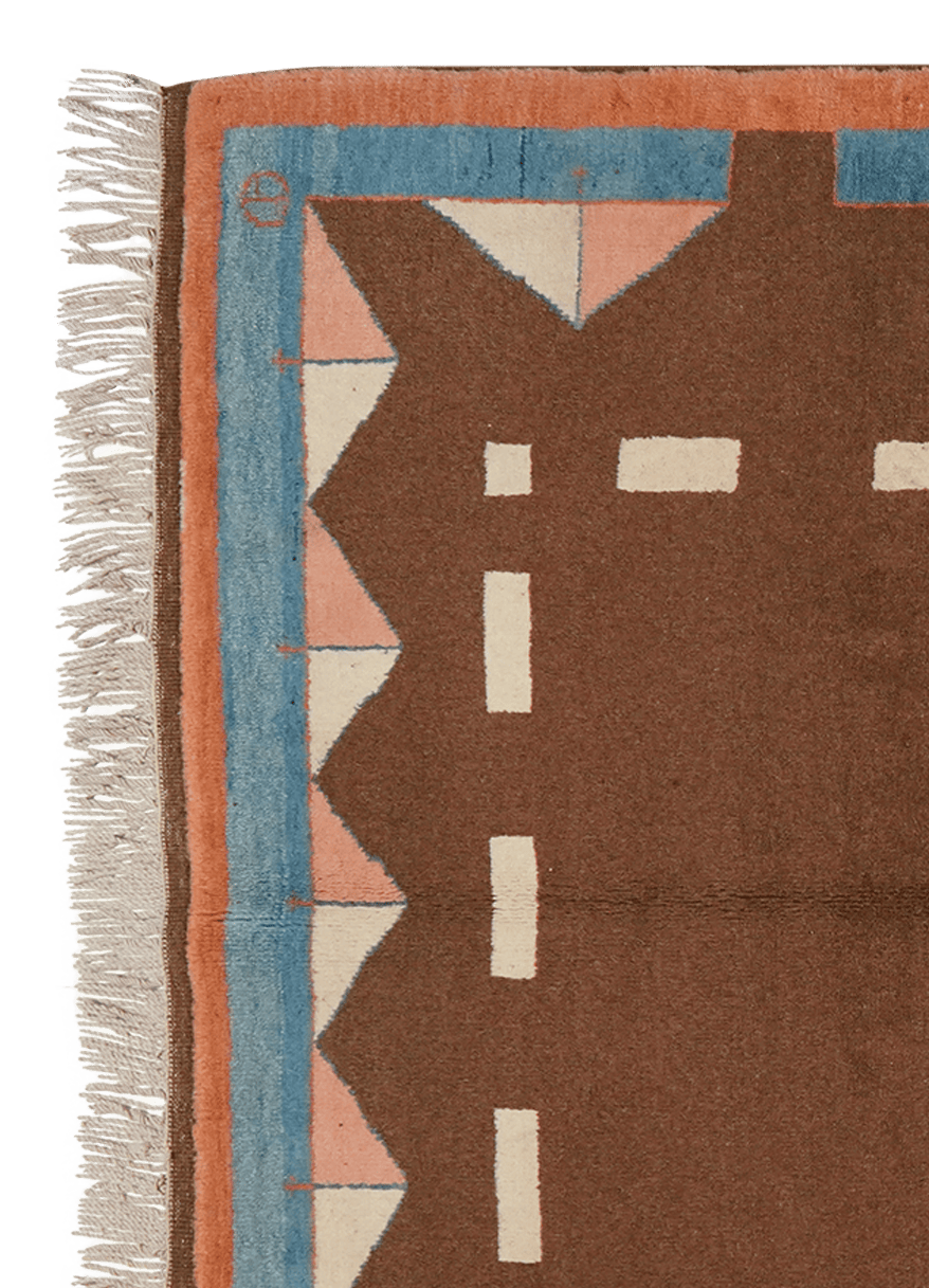 Konya — Hand-knotted, 118x173 cm, Brown, 100% Virgin Wool | View 3