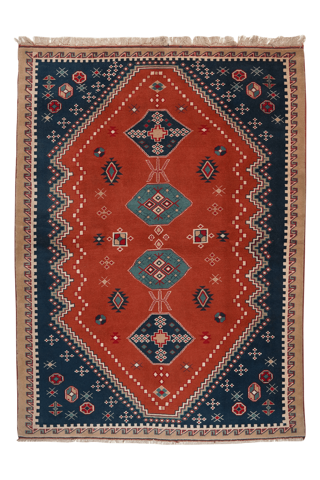 Konya — Hand-knotted, 178x241 cm, Red, 100% Virgin Wool | Main view