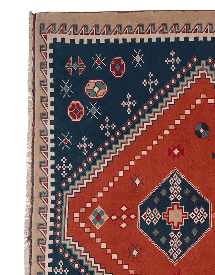 Konya — Hand-knotted, 178x241 cm, Red, 100% Virgin Wool | View 3