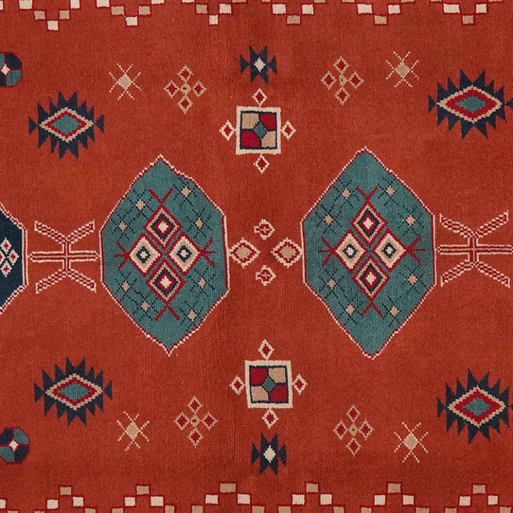 Konya — Hand-knotted, 178x241 cm, Red, 100% Virgin Wool | View 4