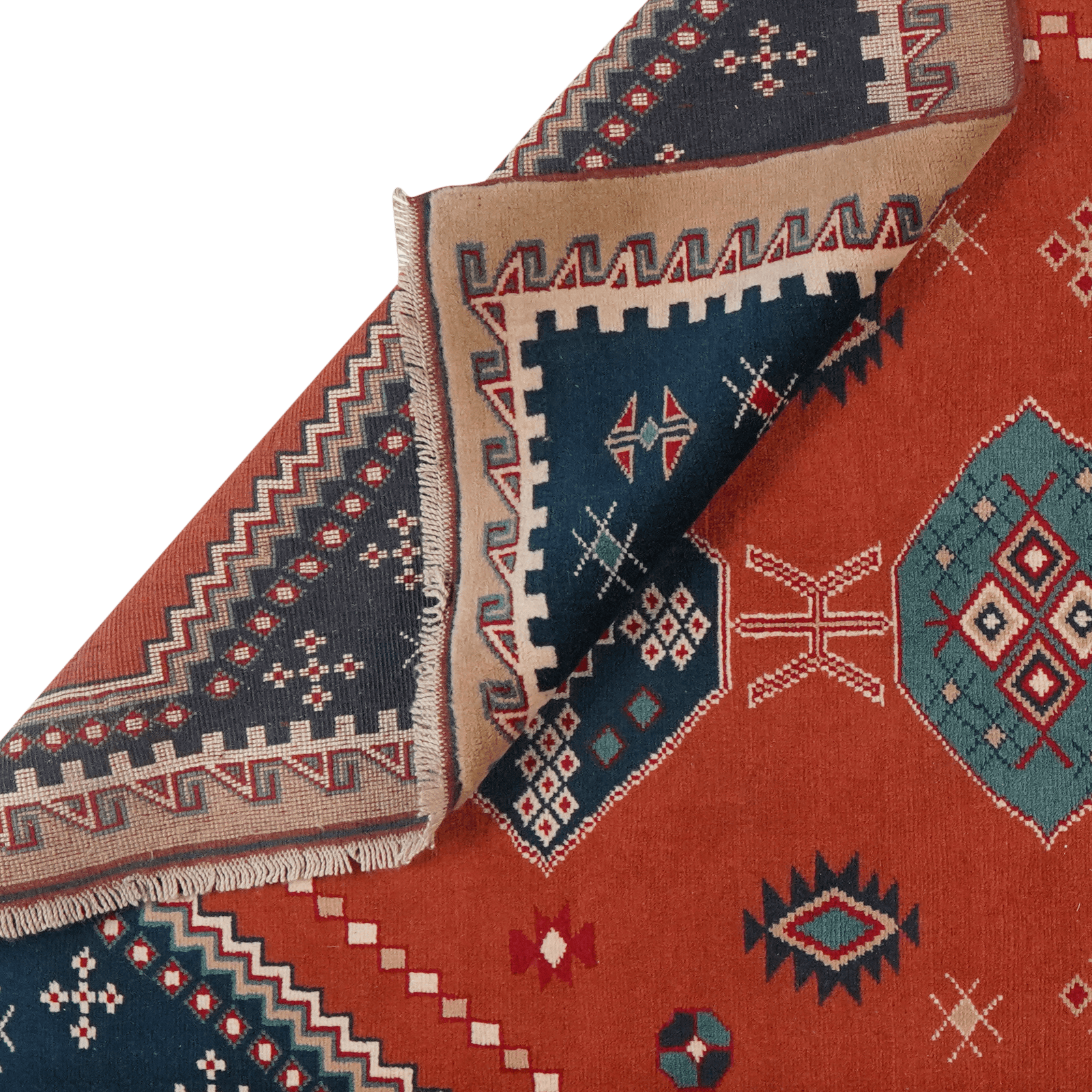 Konya — Hand-knotted, 178x241 cm, Red, 100% Virgin Wool | View 6