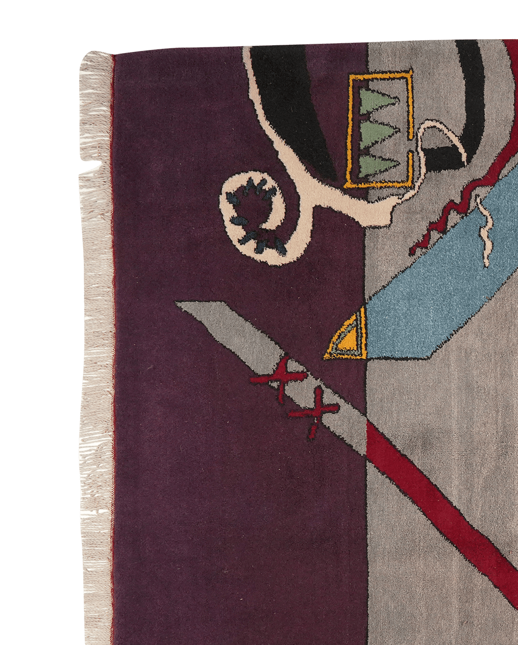 Konya — Hand-knotted, 186x239 cm, Blue, 100% Virgin Wool | View 3