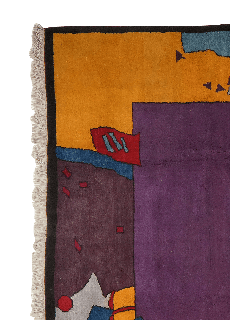 Konya — Hand-knotted, 203x291 cm, Violett, 100% Virgin Wool | View 3