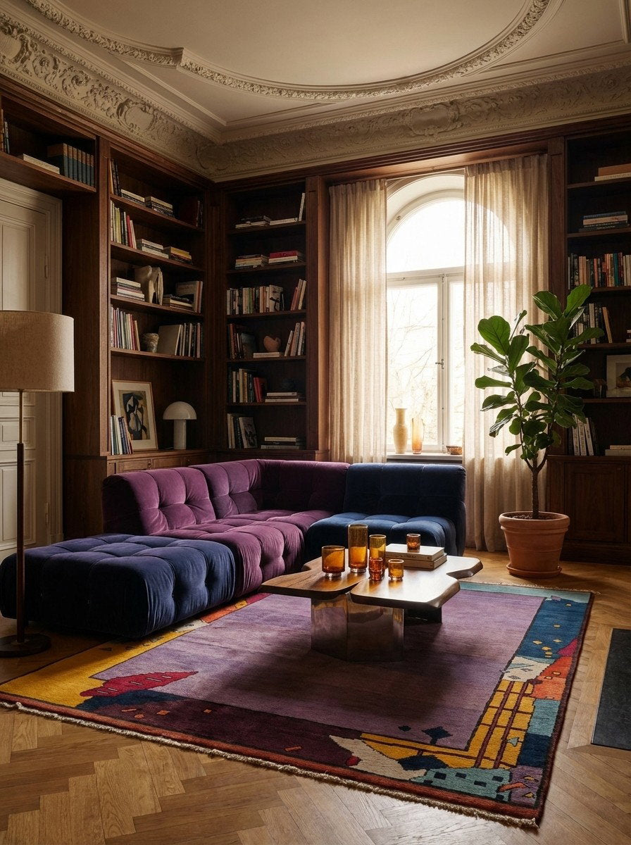 Konya — Handgefertigt, 190x136 cm, Bunt, 100% Virgin Wool | Detail view