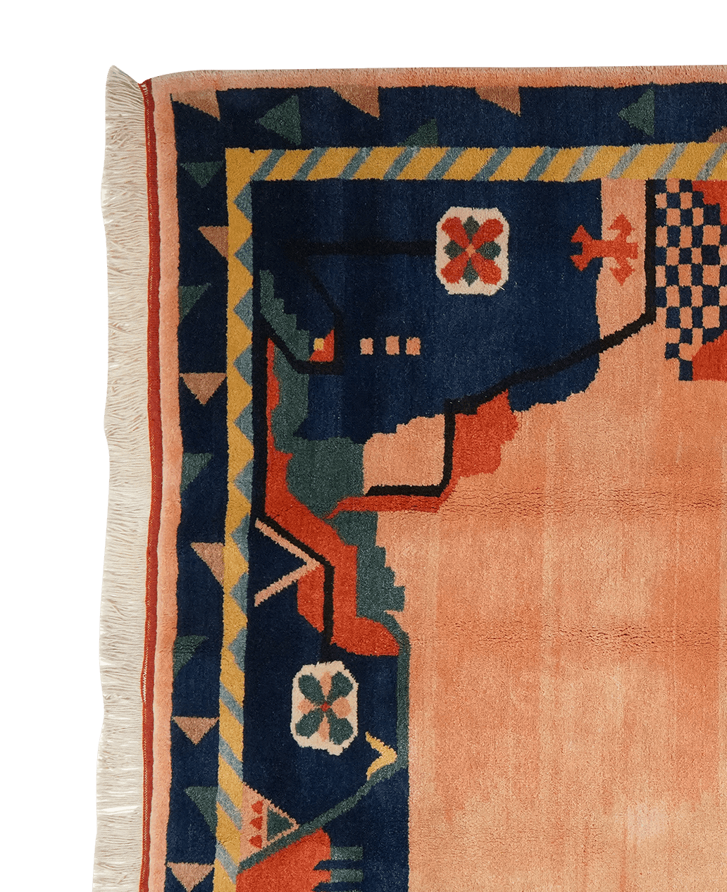 Konya — Hand-knotted, 176x234 cm, Orange, 100% Virgin Wool | View 3