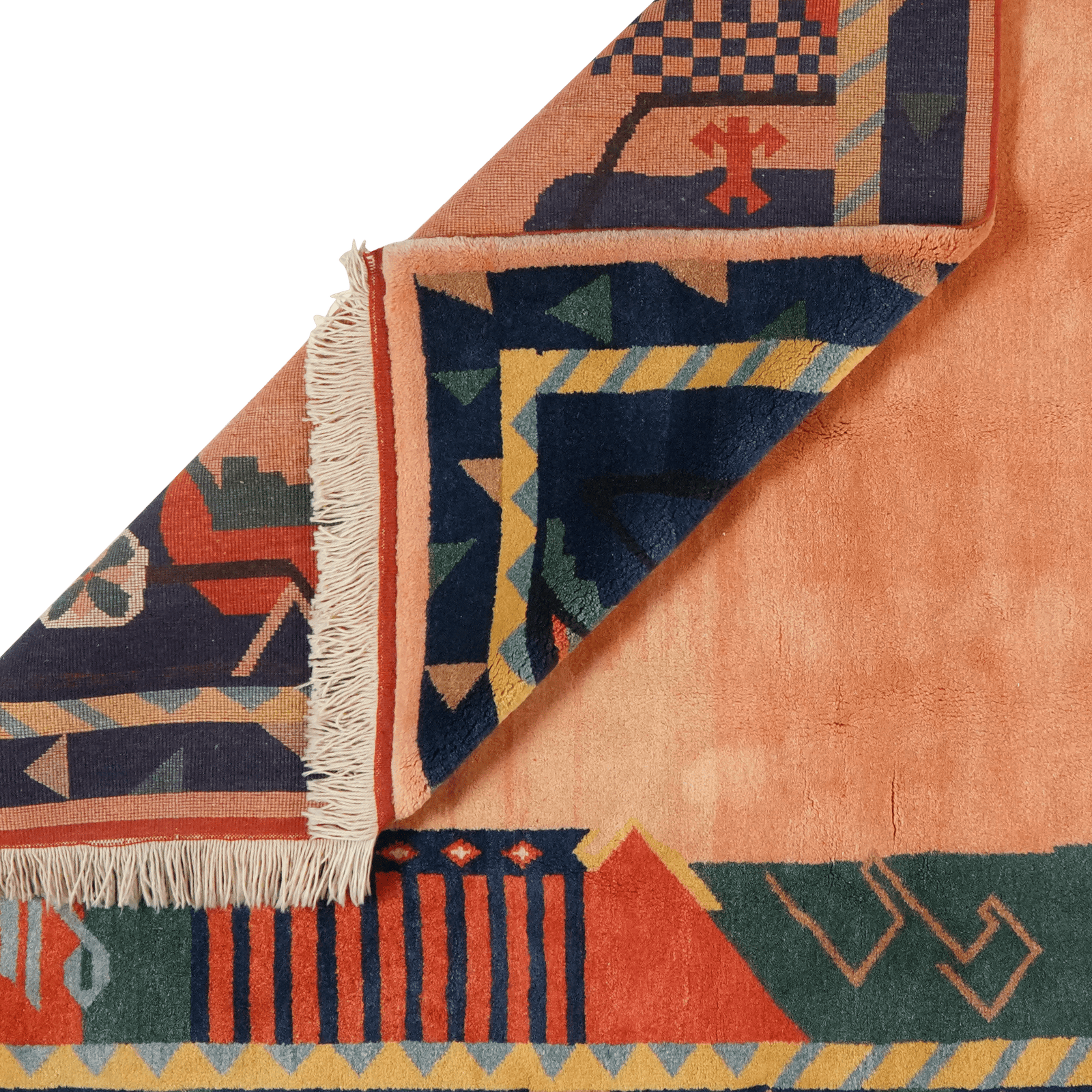 Konya — Hand-knotted, 176x234 cm, Orange, 100% Virgin Wool | View 6