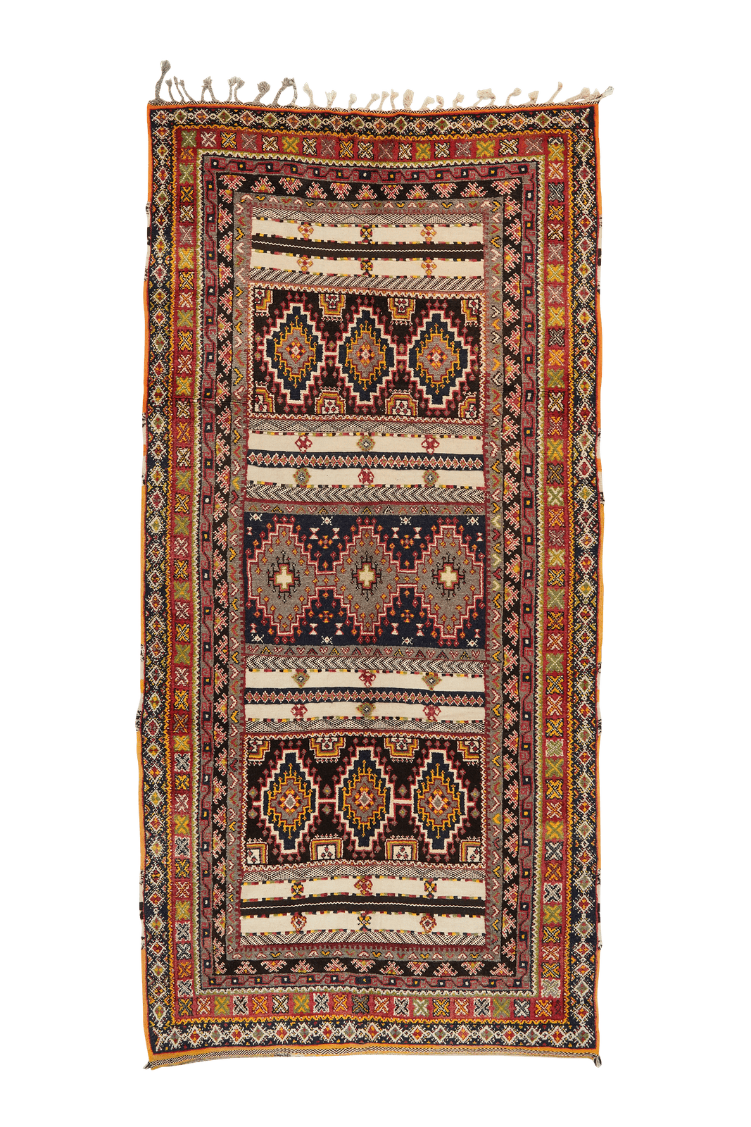 Ouzguit — Hand-knotted, 153x329 cm, Multicolor, 100% Virgin Wool | Main view