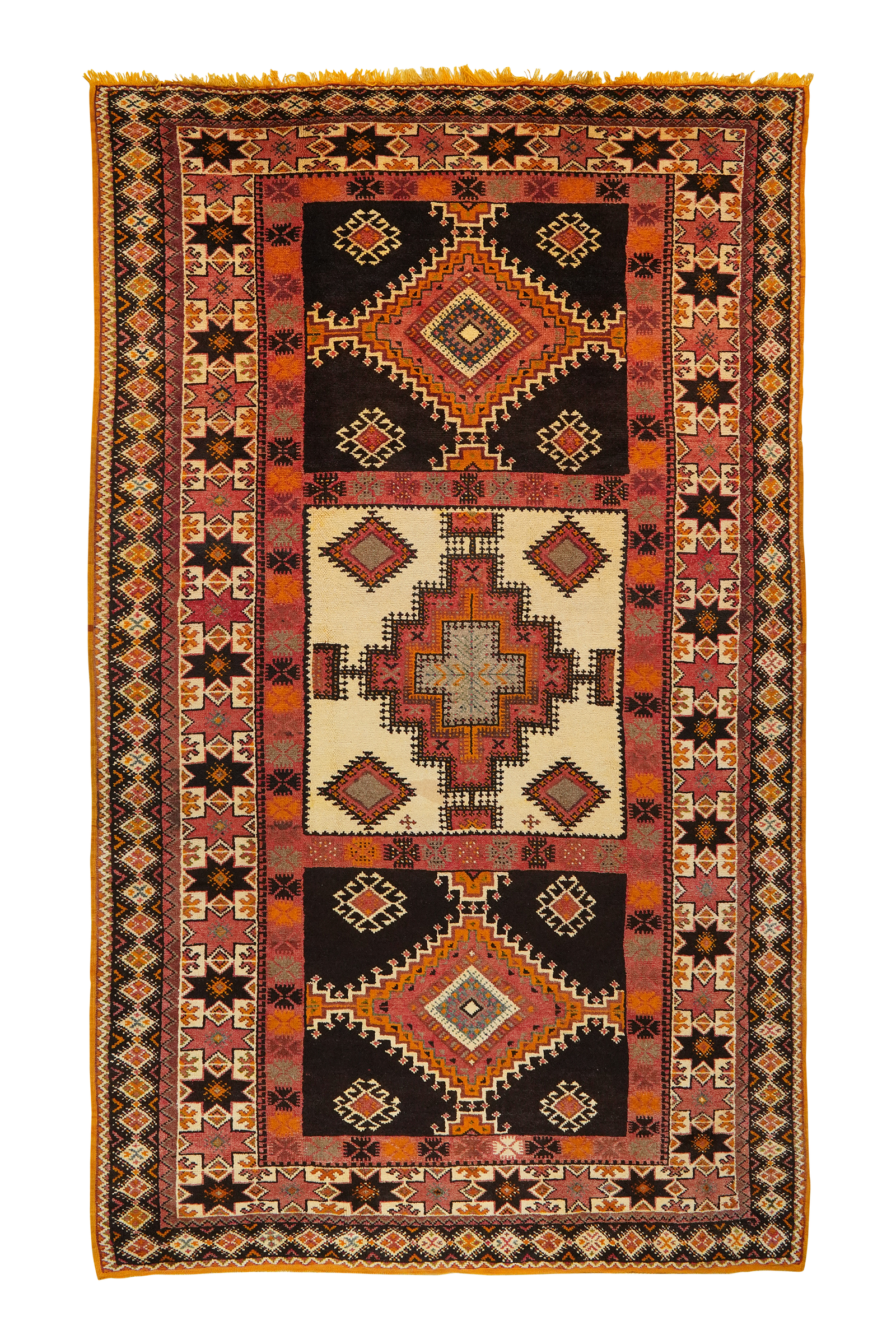 Ouzguit Zaida — Handgefertigt, 330x201 cm, Beige, 100% Virgin Wool | Main view