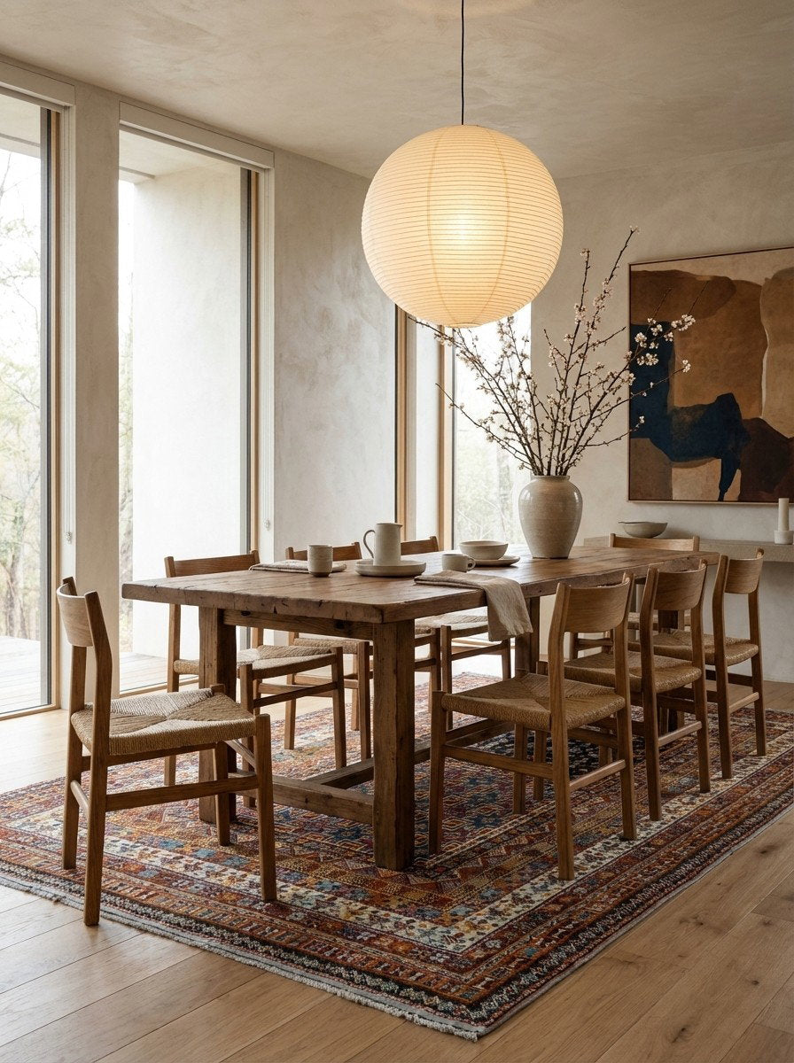 Ouzguit Layan — Handgefertigt, 597x315 cm, 100% Virgin Wool | Detail view