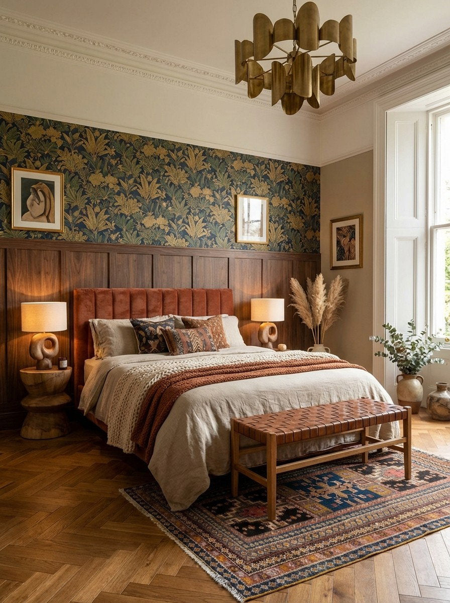 Ouzguit Fatina — Handgefertigt, 376x210 cm, 100% Virgin Wool | Detail view