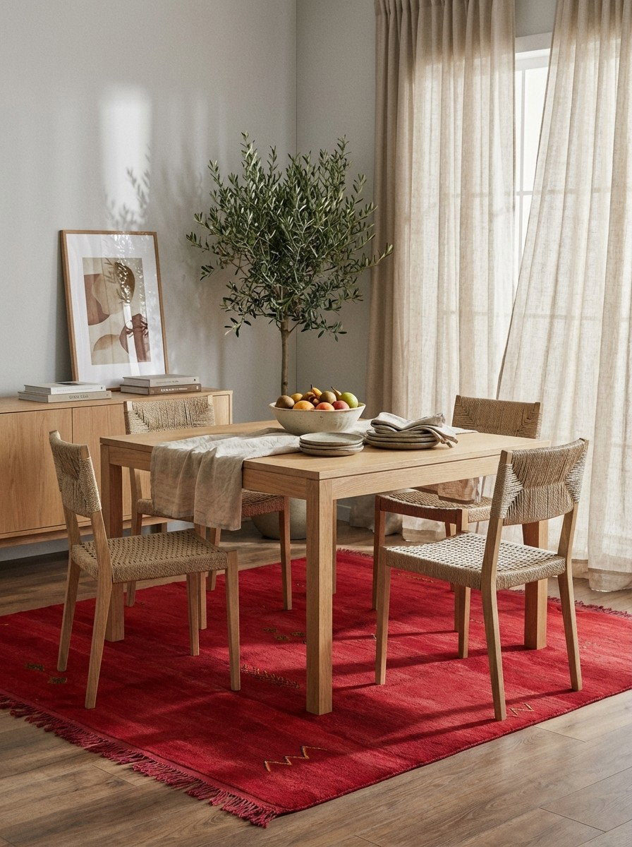 Mrirt Inara — Handgefertigt, 310x295 cm, 100% Virgin Wool | Detail view