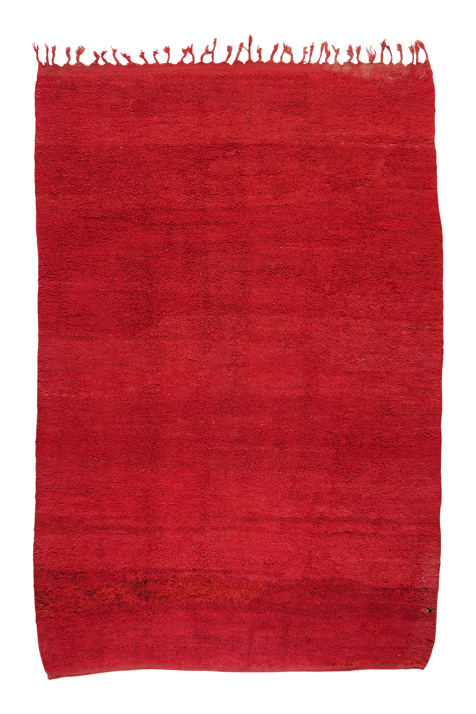 Mrirt Isra — Handgefertigt, 290x200 cm, Rot, 100% Virgin Wool | Main view