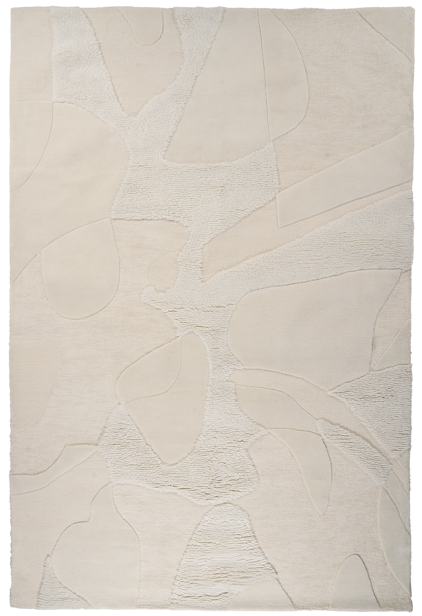 Desert Dune — Handgefertigt, 300x200 cm, Beige, 100% Virgin Wool | Main view