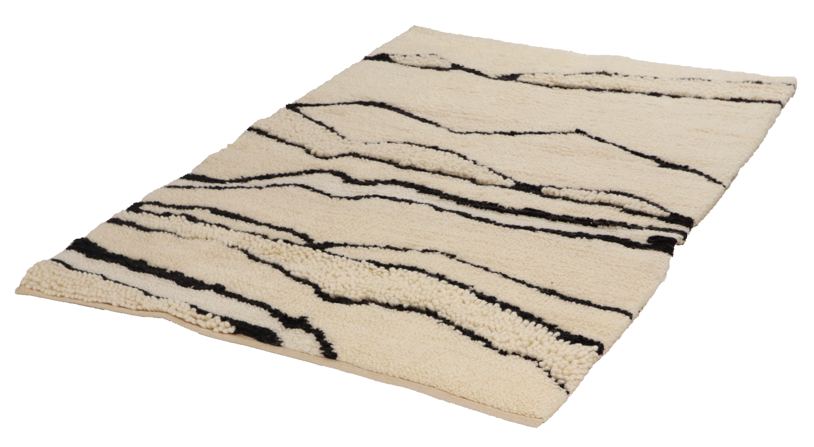 Morrocan Mirage — Handgefertigt, 180x120 cm, Beige, 100% Virgin Wool | View 5