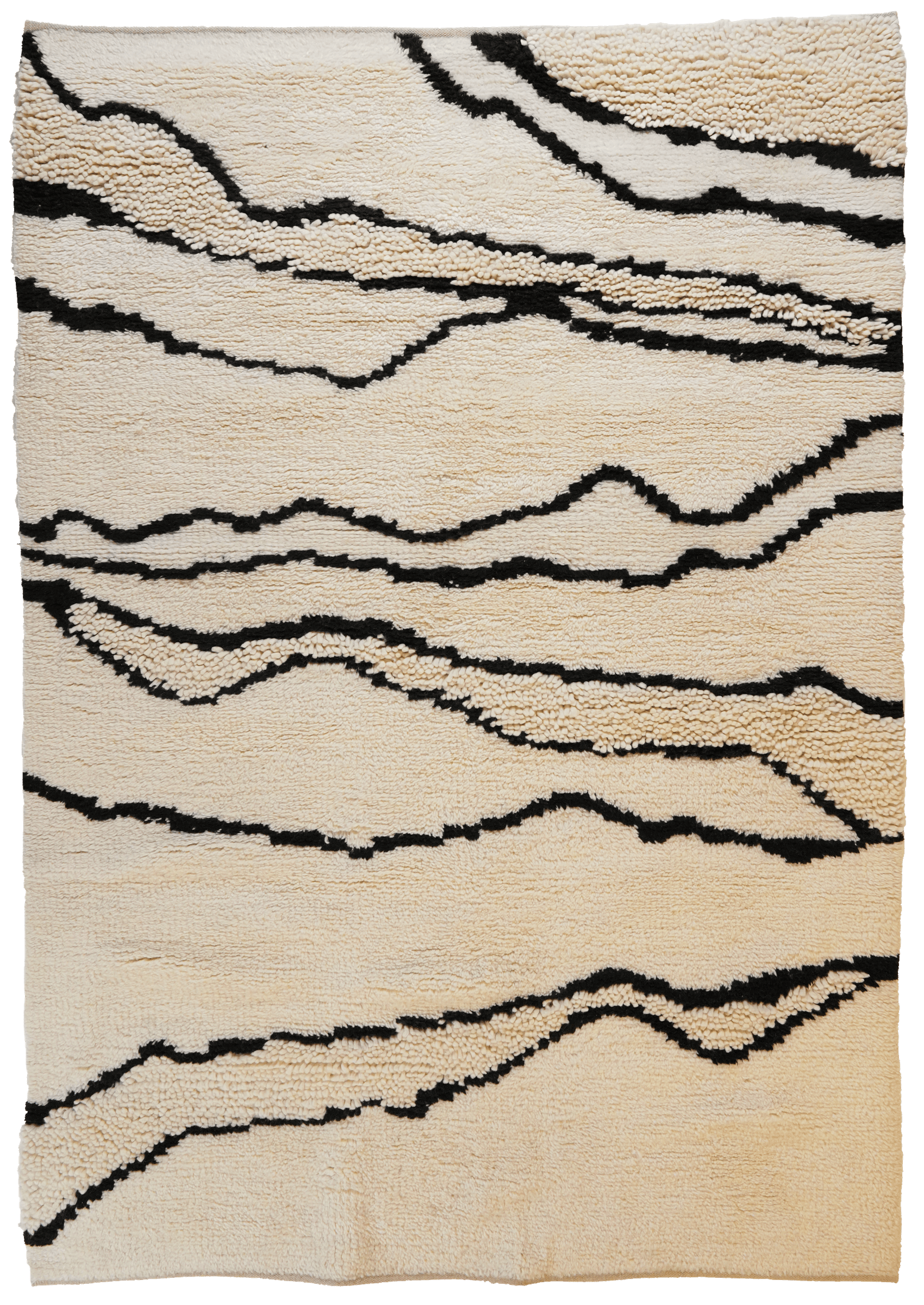 Morrocan Mirage — Hand-knotted, 170x240 cm, Beige, 100% Virgin Wool | Main view