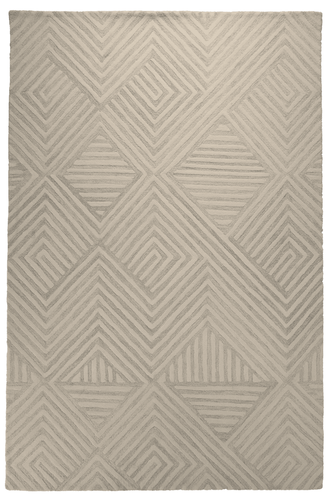 Maze — Hand-knotted, 170x240 cm, Beige, 100% Virgin Wool | Main view