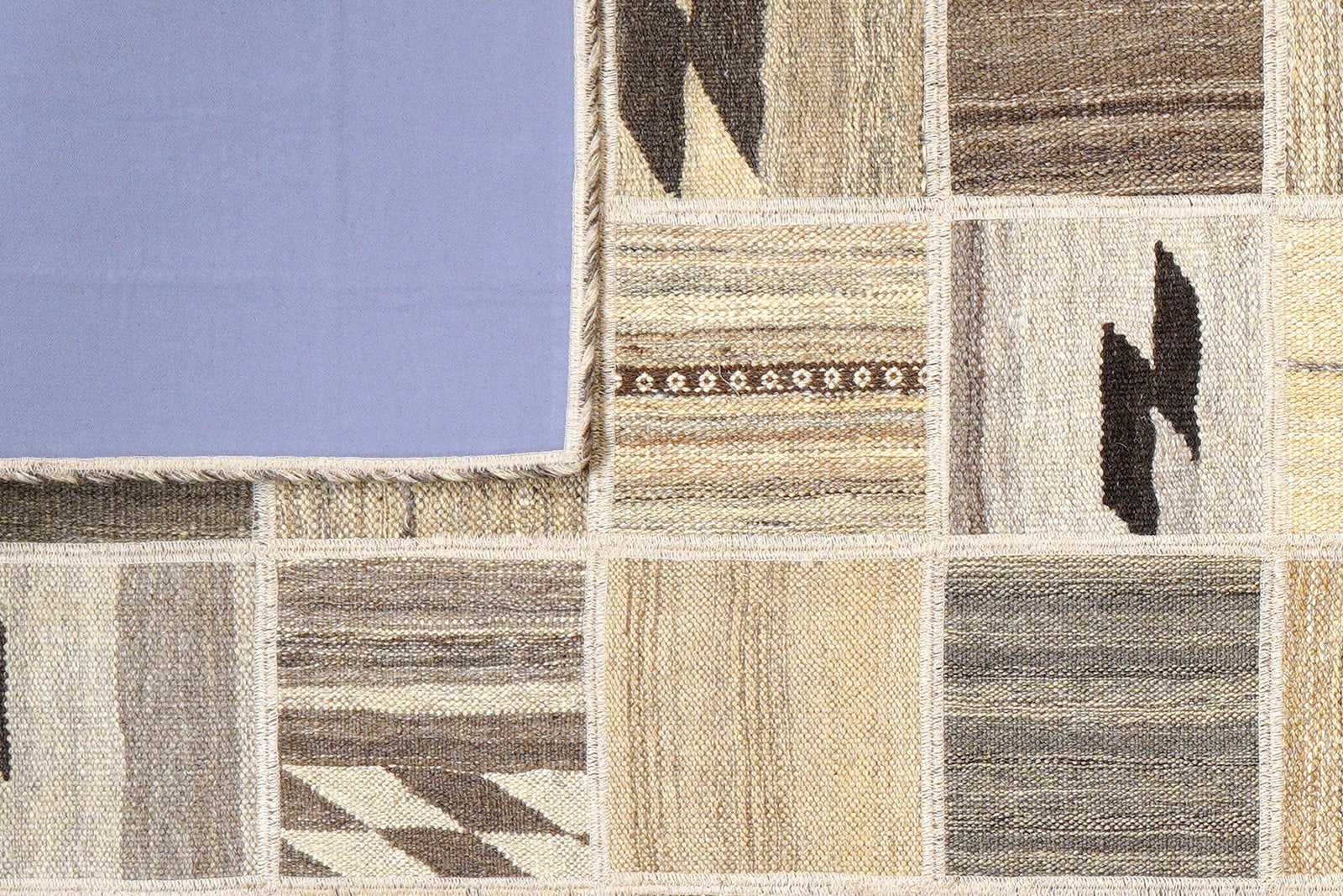 Kelim Tekkeh — Handgefertigt, 200x150 cm, Beige, 100% Virgin Wool | View 6
