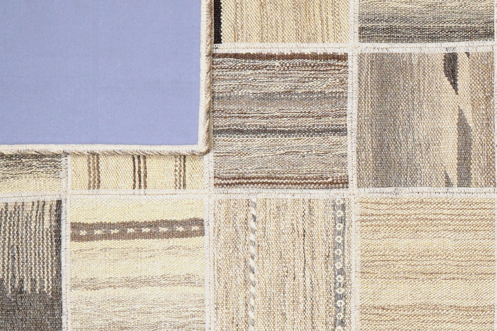 Kelim Tekkeh — Handmade, 150x200 cm, Beige, 100% Virgin Wool | View 6