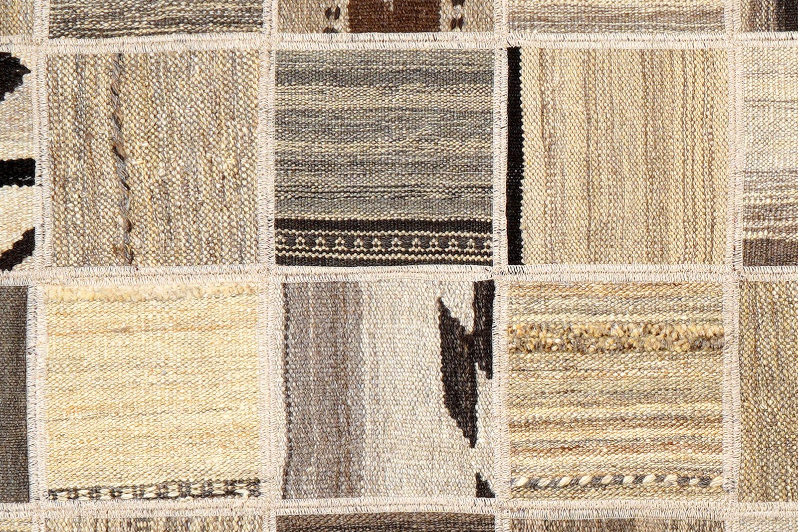 Kelim Tekkeh — Handmade, 150x200 cm, Beige, 100% Virgin Wool | View 5
