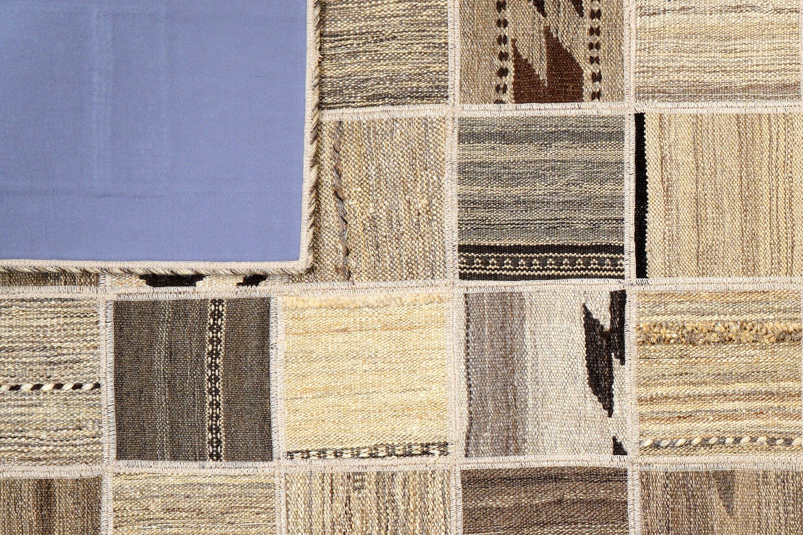 Kelim Tekkeh — Handmade, 150x200 cm, Beige, 100% Virgin Wool | View 6