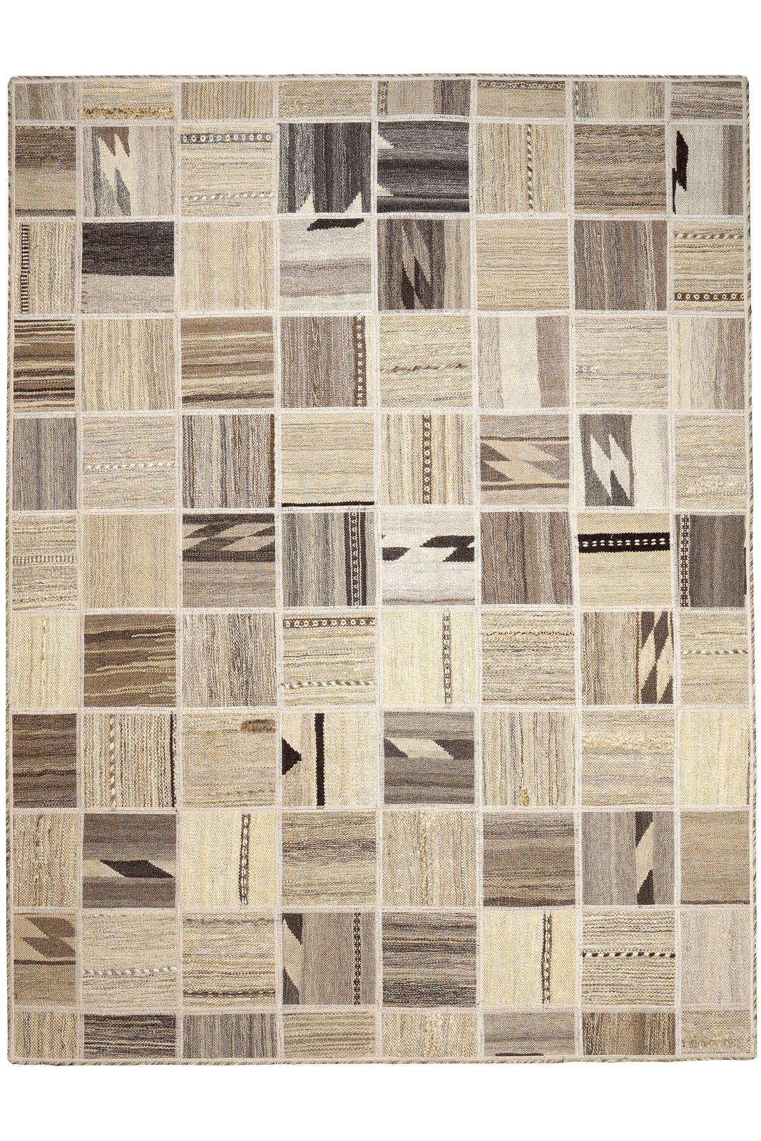 Kelim Tekkeh — Handmade, 150x200 cm, Beige, 100% Virgin Wool | Main view