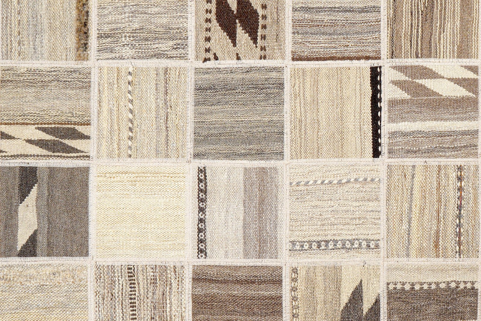 Kelim Tekkeh — Handmade, 150x200 cm, Beige, 100% Virgin Wool | View 5
