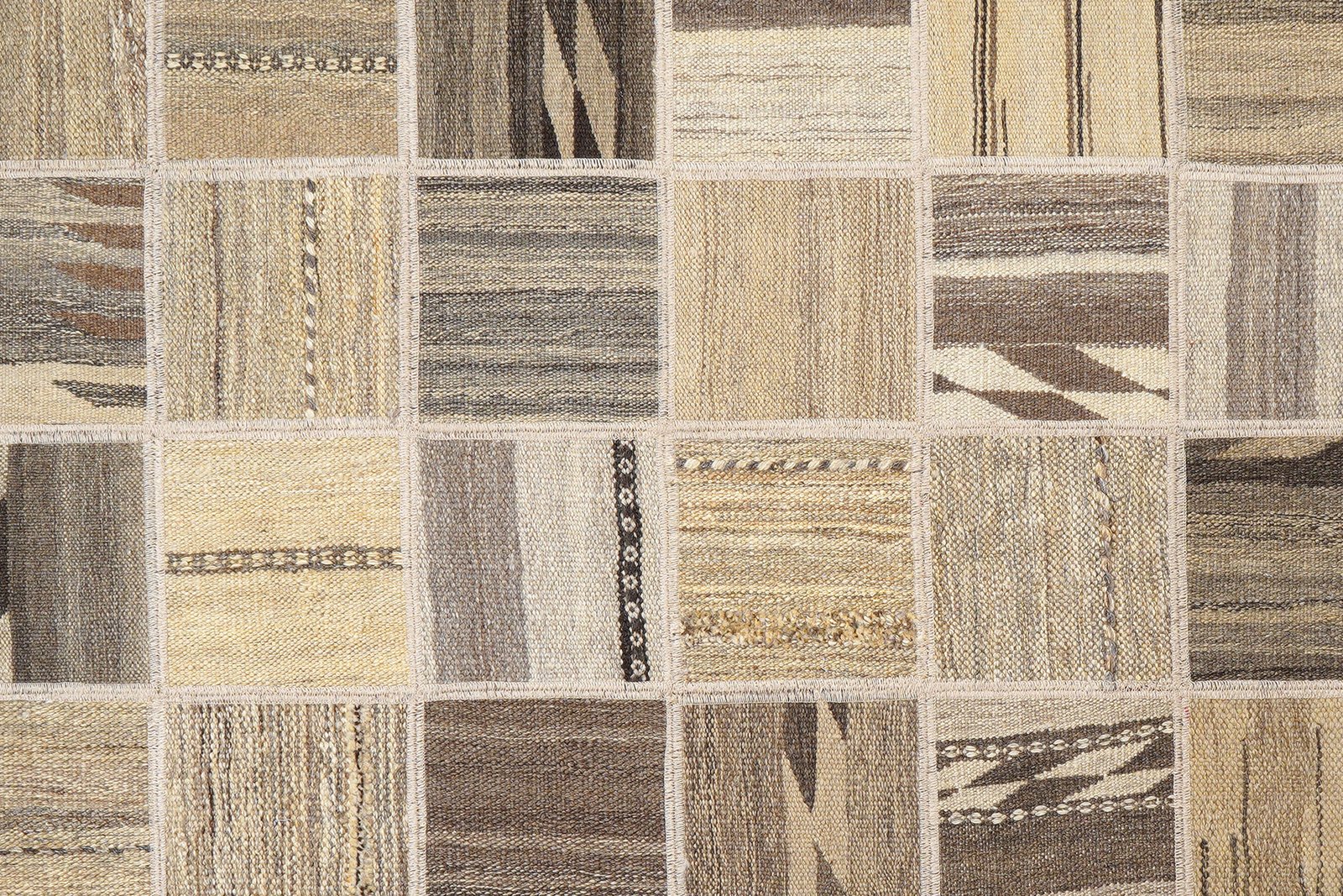 Kelim Tekkeh — Handmade, 150x200 cm, Beige, 100% Virgin Wool | View 5