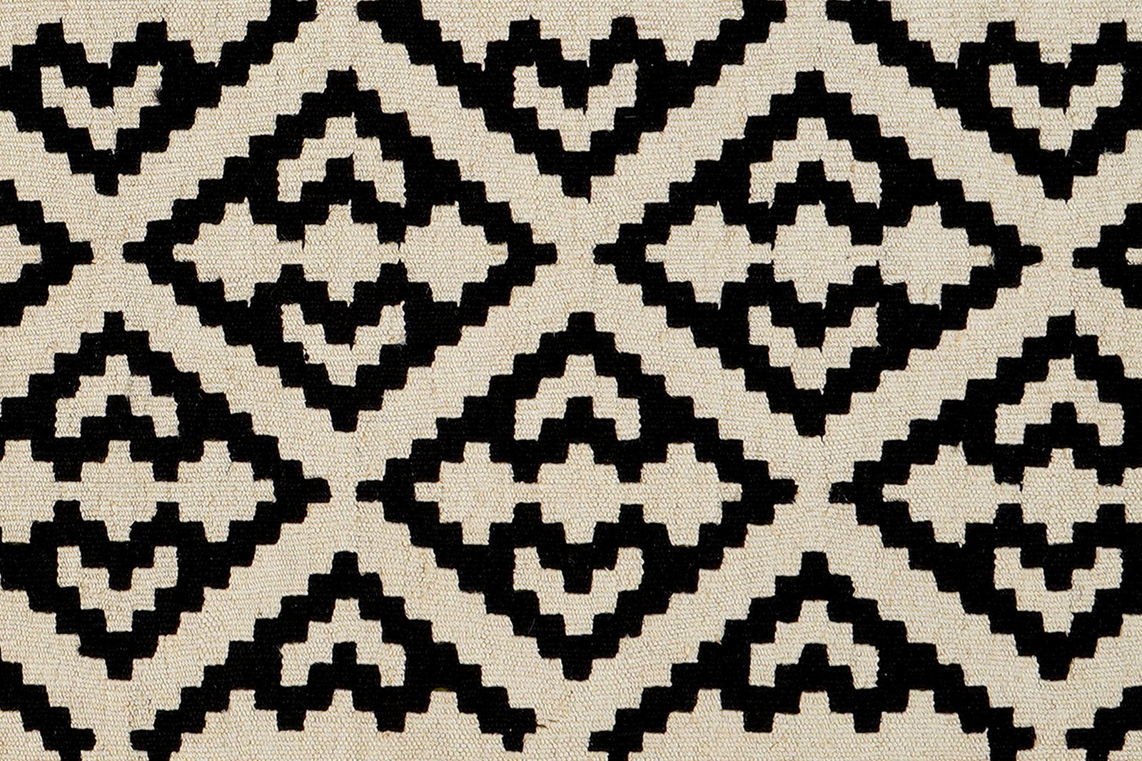 Kelim Gashgai — Handmade, 106x155 cm, Black, 100% Virgin Wool | View 5