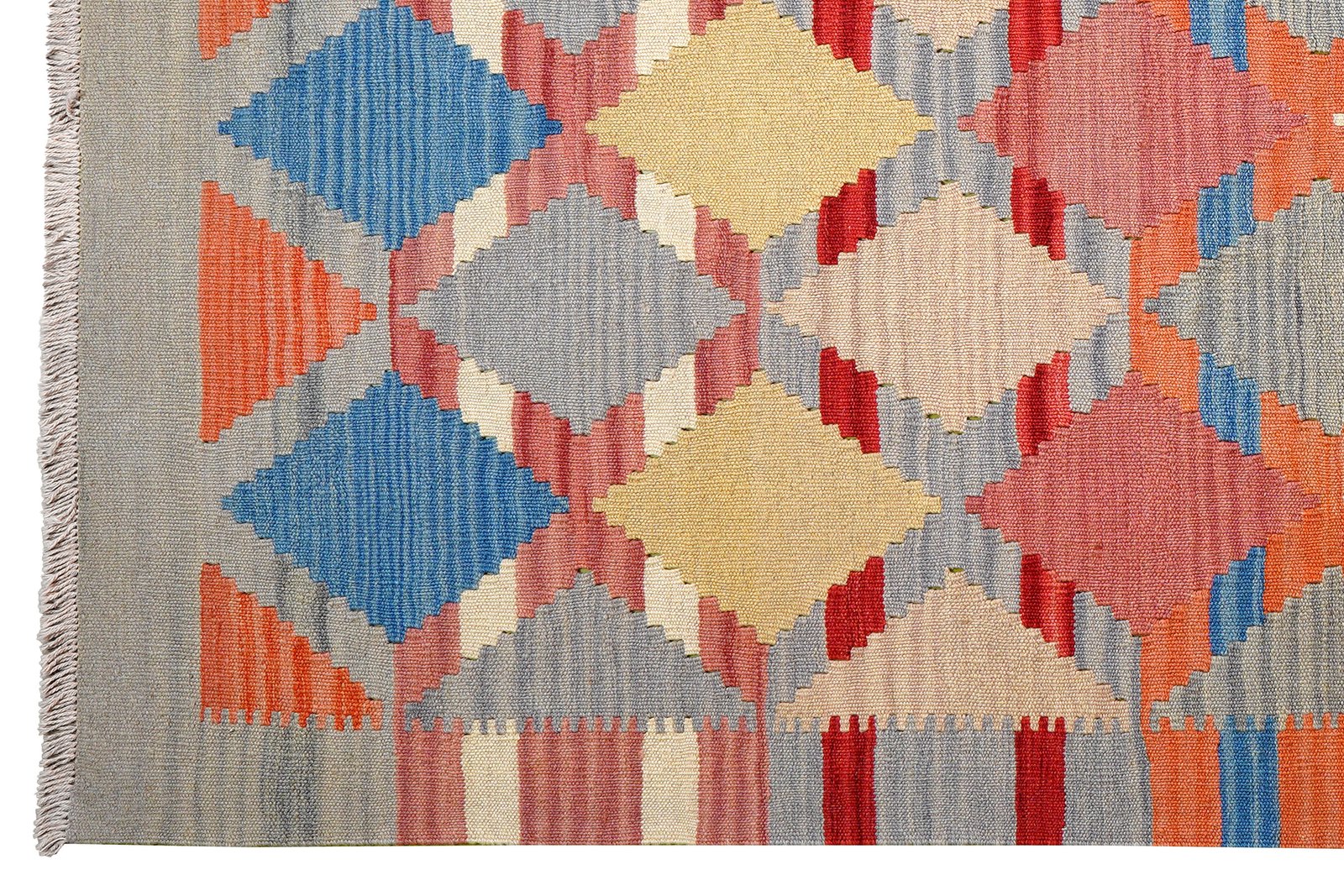 Kelim Gashgai — Handmade, 156x207 cm, Multicolor, 100% Virgin Wool | View 3