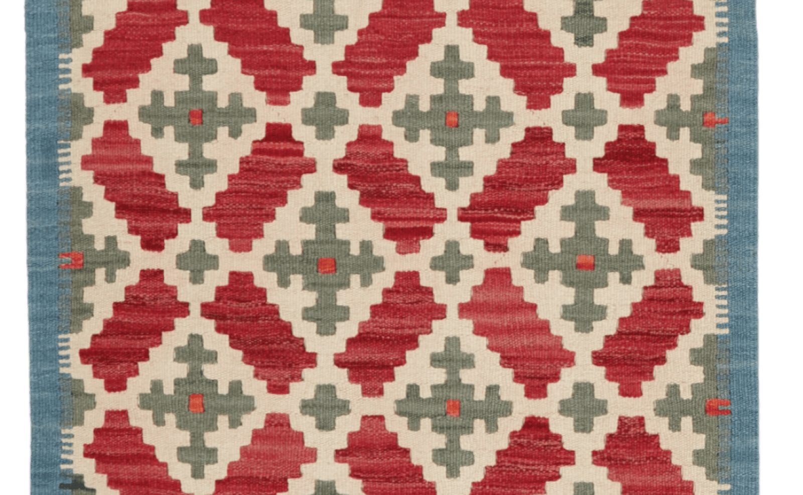 Kelim Gashgai — Handmade, 83x192 cm, Beige, 100% Virgin Wool | View 4